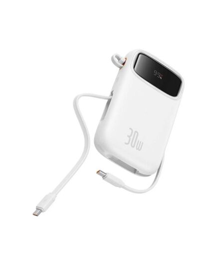 BASEUS POWERBANK QPOW 2 20000MAH 30W 2XUSB-C WHITE (P10055009213-00) (BASP10055009213-00)