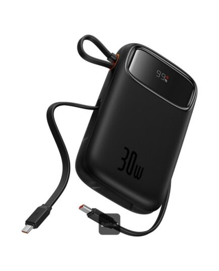 BASEUS POWERBANK QPOW 2 20000MAH 30W 2XUSB-C BLACK (P10055009113-00) (BASP10055009113-00)