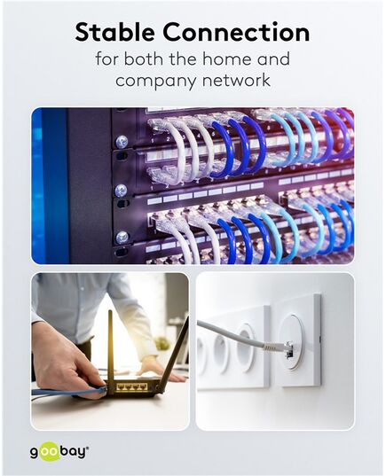GOOBAY ΒΎΣΜΑ RJ45 65941, CAT 6A UTP, TOOL-FREE, ΛΕΥΚΌ