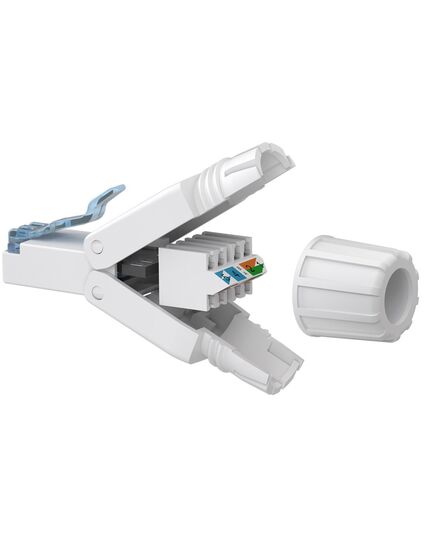 GOOBAY ΒΎΣΜΑ RJ45 65941, CAT 6A UTP, TOOL-FREE, ΛΕΥΚΌ