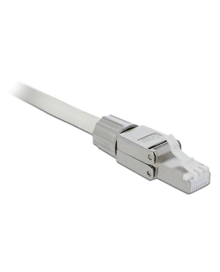 DELOCK ΒΎΣΜΑ RJ45 CAT 6A STP 86477, TOOL-FREE, ΑΣΗΜΊ