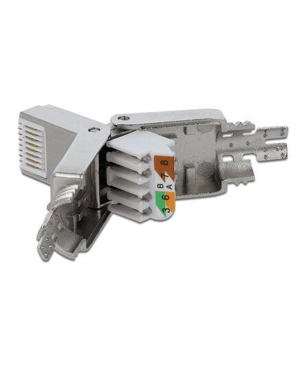 DELOCK ΒΎΣΜΑ RJ45 CAT 6A STP 86477, TOOL-FREE, ΑΣΗΜΊ
