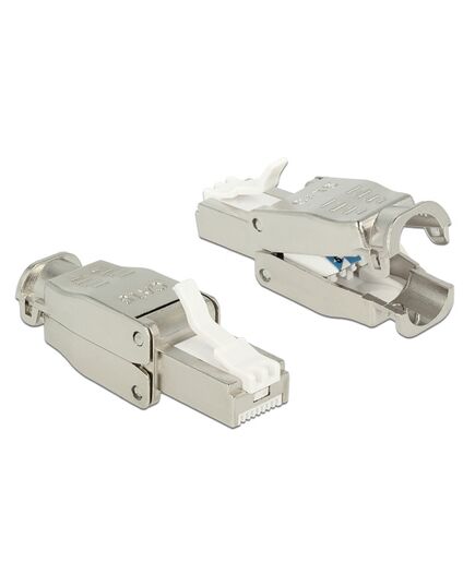 POWERTECH ΒΎΣΜΑ ΔΙΚΤΎΟΥ RJ45 CAB-N351, CAT 6A STP, TOOL-FREE, ΜΕΤΑΛΛΙΚΌ