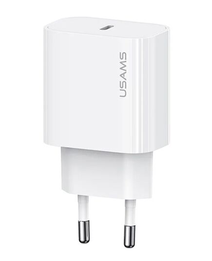 USAMS ΦΟΡΤΙΣΤΉΣ ΤΟΊΧΟΥ CC226, USB-C, 20W, ΛΕΥΚΌΣ