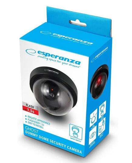 ESPERANZA ΨΕΎΤΙΚΗ ΚΆΜΕΡΑ CCTV ECA101 ΜΕ LED, ΜΑΎΡΗ