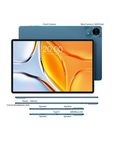 TECLAST TABLET T70, 14", 8/256GB, 4G, ANDROID 14, 10000MAH, ΜΠΛΕ