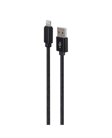 GEMBIRD USB CABLE - TO 8 PIN TEXTILE BRAIDED PLUGS IN METAL SHEATH 1.8M BLACK (CCDB-MUSB2B-AMLM-6) (GEMCCDB-MUSB2B-AMLM-6)