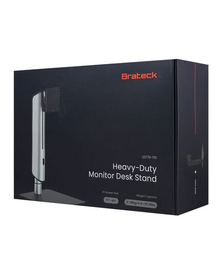 BRATECK ΒΆΣΗ ΓΡΑΦΕΊΟΥ ΟΘΌΝΗΣ LDT70-T01, 17-49", ΈΩΣ 18KG, HEAVY DUTY