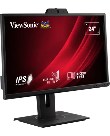 VIEWSONIC MONITOR VG2440V 23.8'' IPS, ERGONOMIC, HDMI, DP, SPEAKERS, WEBCAM
