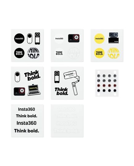 INSTA360 BUTTON STICKER SET - TACTILE BUTTON STICKERS, LOCATE EASIER THE BUTTONS