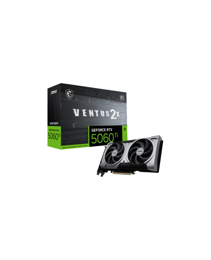 MSI VGA PCI-E NVIDIA GF RTX 5060 TI 16G VENTUS 2X OC PLUS, 16GB/128BIT, GDDR7, HDMI/3XDP, DUAL FAN, 2 SLOT FANSINK, 3YW.