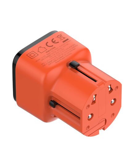 LDNIO ΦΟΡΤΙΣΤΉΣ ΤΟΊΧΟΥ Q2420 ΜΕ ΚΑΛΏΔΙΟ, USB/USB-C, 45W, UNIVERSAL ΠΡΊΖΑ, ΠΟΡΤΟΚΑΛΊ