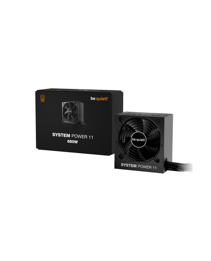 BEQUIET PSU SYSTEM POWER 11 650W BP011EU, BRONZE CERTIFIED, SILENCE-OPTIMIZED 12CM SILENT FAN, 5YW.