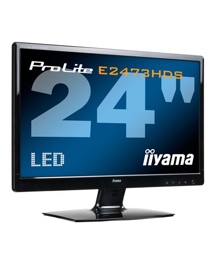 IIYAMA USED ΟΘΌΝΗ E2473HDS LED, 24" 1920X1080, VGA/DVI/HDMI, GRADE B