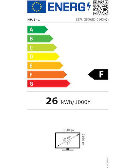 LED 27'' HP E27K G5 UHD 6N4C4AA