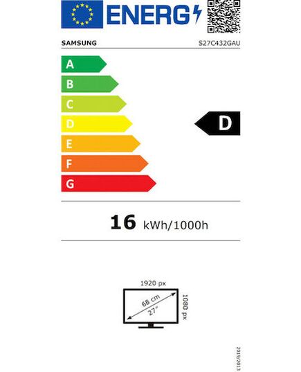 SAMSUNG LS27C432GAUXEN ESSENTIAL MONITOR S4 27'' 100HZ (SAMLS27C432GAUXEN)