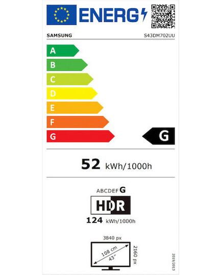 SAMSUNG 43" LS43DM702UUXDU
