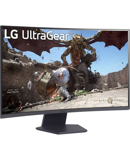 LG MONITOR 32GS60QC-B.AEUQ, CURVED VA QHD, 31.5", 16:9, 300CD/M2, 3.000:1, 1MS, 180HZ, 2560X1440, 2XHDMI/ 1XDP/ HP OUT, BLACK, 2YW.