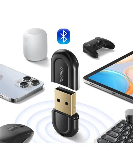 ORICO USB ΑΝΤΆΠΤΟΡΑΣ BLUETOOTH 5.3 BTA-53, ΜΑΎΡΟΣ