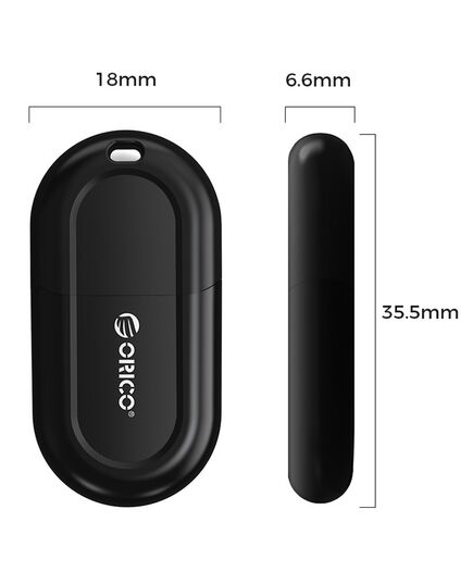 ORICO USB ΑΝΤΆΠΤΟΡΑΣ BLUETOOTH 5.3 BTA-53, ΜΑΎΡΟΣ