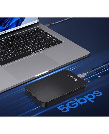 ORICO ΘΉΚΗ ΓΙΑ 2.5" SATA HDD/SSD HM25U3, 5GBPS, ΜΑΎΡΗ