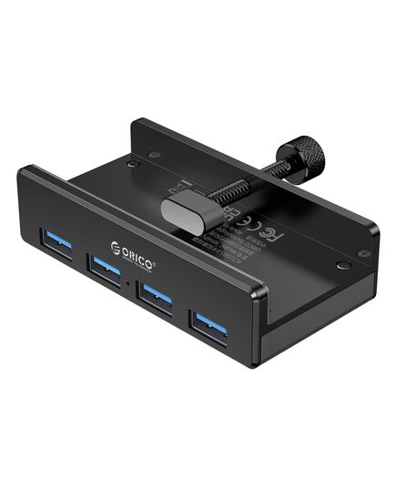 ORICO USB HUB MH4PU-P ΜΕ ΣΦΙΓΚΤΉΡΑ, 4X ΘΥΡΏΝ, 5GBPS, USB ΣΎΝΔΕΣΗ, ΜΑΎΡΟ