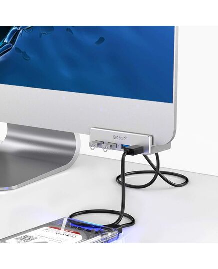 ORICO USB HUB MH4PU-P ΜΕ ΣΦΙΓΚΤΉΡΑ, 4X ΘΥΡΏΝ, 5GBPS, USB ΣΎΝΔΕΣΗ, ΑΣΗΜΊ