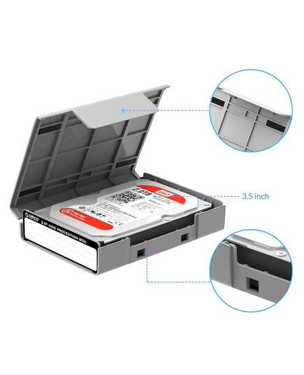 ORICO ΘΉΚΗ ΠΡΟΣΤΑΣΊΑΣ ΓΙΑ 3.5" HDD PHP35-V1, ΓΚΡΙ