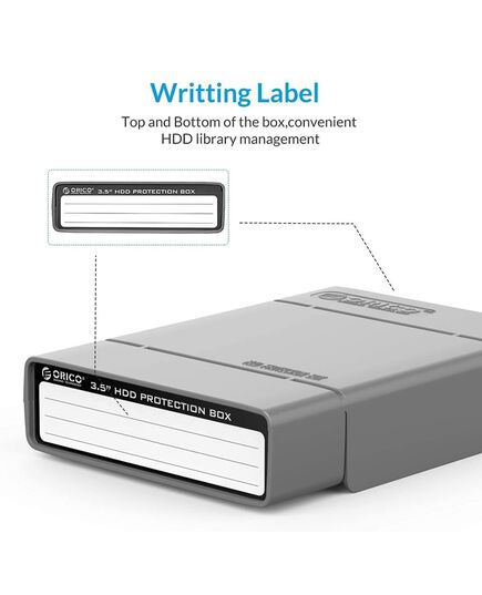 ORICO ΘΉΚΗ ΠΡΟΣΤΑΣΊΑΣ ΓΙΑ 3.5" HDD PHP35-V1, ΓΚΡΙ