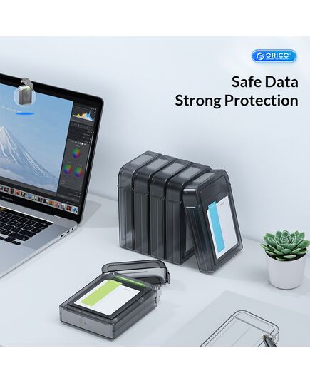 ORICO ΘΉΚΗ ΠΡΟΣΤΑΣΊΑΣ ΓΙΑ 2X 2.5" HDD PPH25, ΓΚΡΙ/ΔΙΆΦΑΝΗ
