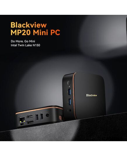 BLACKVIEW ΜINI PC MP20 INTEL N150 16GB 512GB SSD WIN11 PRO BLACK