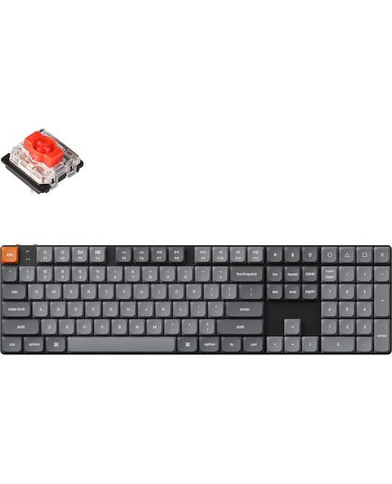 KEYCHRON K5 MAX (K5M-H1) QMK/VIA WIRELESS CUSTOM MECHANICAL KEYBOARD-RED SWITCH HOT-SWAP 100% US