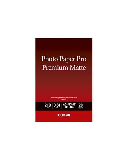 CANON ΦΩΤΟΓΡΑΦΙΚΌ ΧΑΡΤΊ PREMIUM MATTE A3+ 210 G/M²20 ΦΎΛΛΑ (8657B007) (CAN-PM101-A3PLUS)