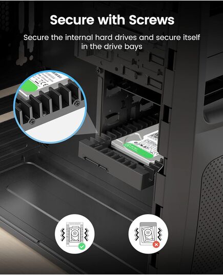 ORICO TRAY ΜΕΤΑΤΡΟΠΉΣ ΑΠΌ 3.5" ΣΕ 2.5" 1125SS-V1, 6GBPS, ΜΑΎΡΟ