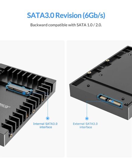 ORICO TRAY ΜΕΤΑΤΡΟΠΉΣ ΑΠΌ 3.5" ΣΕ 2.5" 1125SS-V1, 6GBPS, ΜΑΎΡΟ