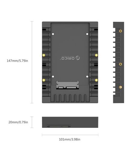 ORICO TRAY ΜΕΤΑΤΡΟΠΉΣ ΑΠΌ 3.5" ΣΕ 2.5" 1125SS-V1, 6GBPS, ΜΑΎΡΟ