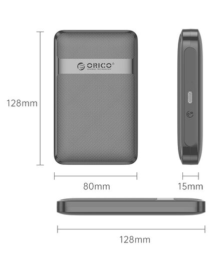 ORICO ΘΉΚΗ ΓΙΑ 2.5" SATA HDD/SSD 2577C3-V1, 6GBPS, ΜΑΎΡΗ