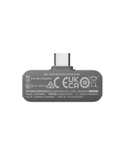 INSTA360 MIC AIR (1 TRANSMITTER, 1 RECIEVER) - 10H BATTERY, 300M WIRELESS RANGE, BUILT-IN NOISE REDU