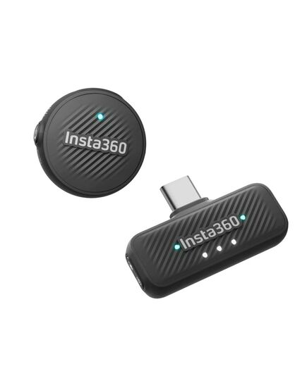 INSTA360 MIC AIR (1 TRANSMITTER, 1 RECIEVER) - 10H BATTERY, 300M WIRELESS RANGE, BUILT-IN NOISE REDU