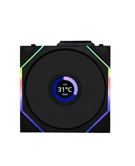 LIAN LI UNI FAN TL-LCD WIRELESS REVERSE 120 BLACK (1PC) CASE FAN