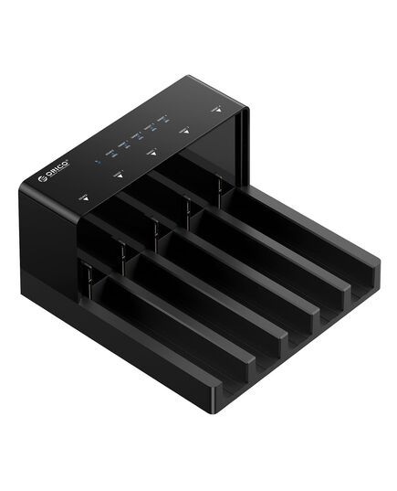 ORICO DOCKING STATION ΓΙΑ 2.5" Ή 3.5" SATA HDD/SSD 6558US3-C, 5 ΘΈΣΕΩΝ, 5GBPS, CLONE FUNCTION, ΜΑΎΡΟ