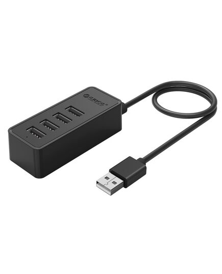 ORICO USB HUB W5P-U2, 4X ΘΥΡΏΝ, USB 2.0, 480MBPS, USB ΣΎΝΔΕΣΗ, 1M ΚΑΛΏΔΙΟ, ΜΑΎΡΟ