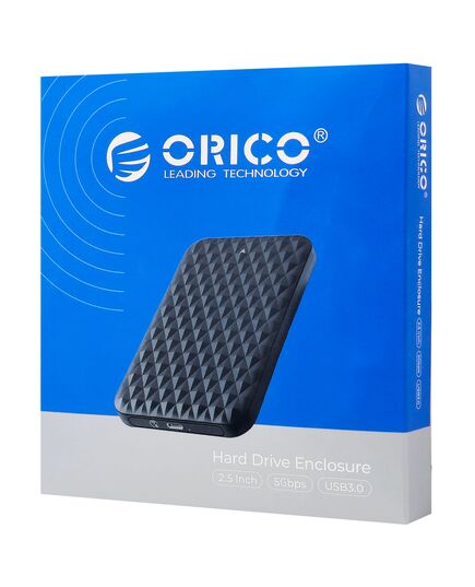 ORICO ΘΉΚΗ ΓΙΑ 2.5" SATA HDD/SSD 2520U3-V1, 5GBPS, ΜΑΎΡΗ