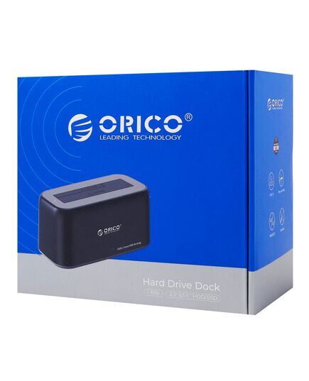 ORICO DOCKING STATION ΓΙΑ 2.5" Ή 3.5" SATA HDD/SSD 6819C3-V1, 5GBPS, ΜΑΎΡΟ