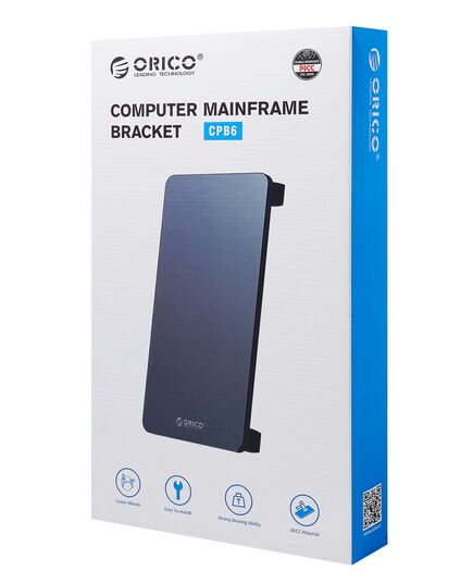 ORICO ΒΆΣΗ PC CPB6 ΜΕ ΡΟΔΆΚΙΑ, UNIVERSAL, ΜΕΤΑΛΛΙΚΉ, ΜΑΎΡΗ