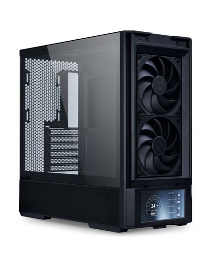 LIAN LI LANCOOL 207 DIGITAL BLACK - 6" LCD SCREEN - ATX PC CASE (4 FANS) 2 X 140MM & 2 X 120MM PWM