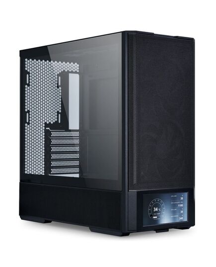 LIAN LI LANCOOL 207 DIGITAL BLACK - 6" LCD SCREEN - ATX PC CASE (4 FANS) 2 X 140MM & 2 X 120MM PWM