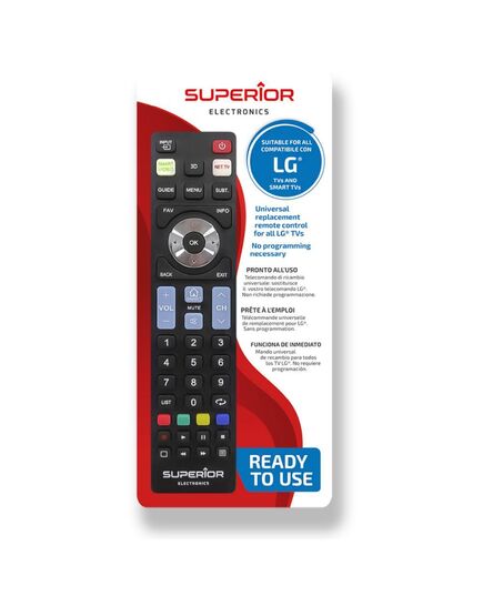 SUPERIOR ΤΗΛΕΧΕΙΡΙΣΤΉΡΙΟ ΑΝΤΙΚΑΤΆΣΤΑΣΗΣ ΓΙΑ LG SMART BLACK - PLUG & PLAY (SUPTRB007) (SPRSUPTRB007)