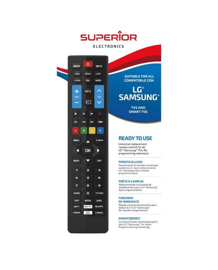 SUPERIOR ΤΗΛΕΧΕΙΡΙΣΤΉΡΙΟ ΑΝΤΙΚΑΤΆΣΤΑΣΗΣ ΓΙΑ LG/SAMSUNG SMART - PLUG & PLAY (SUPTRB002) (SPRSUPTRB002)