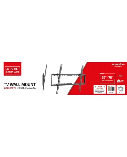 SUPERIOR ΕΠΙΤΟΊΧΙΑ ΒΆΣΗ ΤΗΛΕΌΡΑΣΗΣ TILT EXTRA SLIM 37"-70" (SUPSTV015) (SPRSUPSTV015)